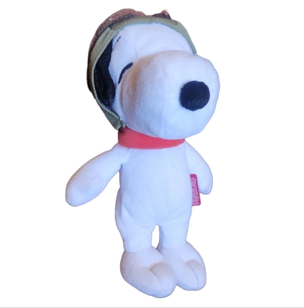 Peanuts Flying Ace Snoopy 8" Plush Stuffed Beans Animal Toy 2015